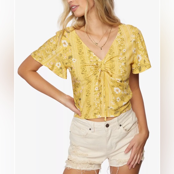 O’Neil Karly Printed Drawstring Top size small - Picture 4 of 9